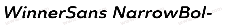 WinnerSans NarrowBol字体转换